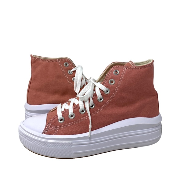 Converse Chuck Taylor Move Platform Sneakers Ritual Rose Hi Canvas Women A06136C - Picture 7 of 10